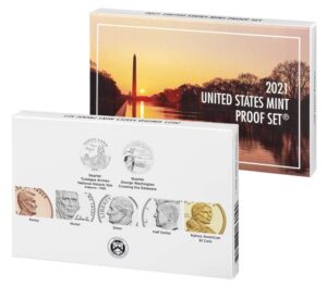 2021 s 7 coin clad proof set in ogp with coa and 3 free 1943 steel pennies included proof