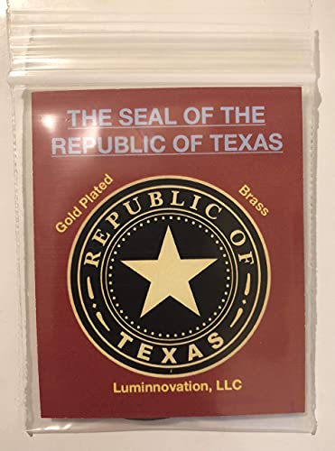 Puzzometry Seal of The Republic of Texas Challenge Coin - Seal of The Republic of Texas, 1.5 Oz, Commemorative Coin, Republic of Texas, Six Flags of Texas, Texas State Seal. Texas Challenge Coin