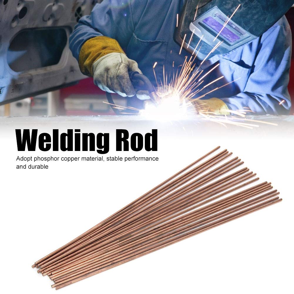 20Pcs Phosphor Copper Welding Rods Brazing Round Welder Rod Welding Consumables for Air Conditioner Refrigerators