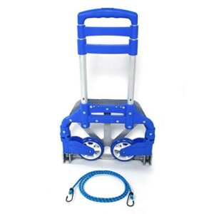 170lbs Cart Folding Dolly Push Truck Hand Collapsible Trolley Luggage Aluminium