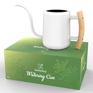 Kampasy Watering Can - 35oz White Watering Can Indoor Plant - Houseplant Watering Can - Indoor Watering Can with Long Spout-Cute Watering Can-Small Watering Can for Indoor Plants-Water Can for Plants