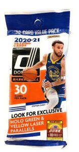 2020-21 panini nba donruss basketball cello pack - 1 pack of 30 cards