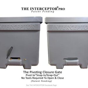 Honeybee Swarm Trap-THE INTERCEPTOR PRO Complete Kit ASSEMBLED With Frames, Foundation, Lure & REAL Beeswax Coating (also includes tree strap & hooks)