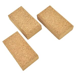emilypro cork sanding blocks 4-1/4"x 2-3/8" x 1-3/16" hand sanding tool for sandpaper - 3pcs
