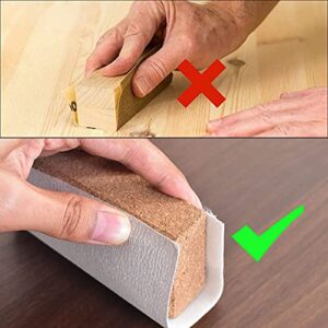 EMILYPRO Cork Sanding Blocks 4-1/4"x 2-3/8" x 1-3/16" Hand Sanding Tool for sandpaper - 3pcs