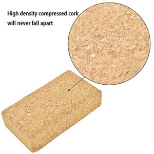 EMILYPRO Cork Sanding Blocks 4-1/4"x 2-3/8" x 1-3/16" Hand Sanding Tool for sandpaper - 3pcs