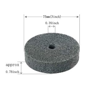 𝐋𝐮𝐨 𝐤𝐞 5 Pcs 3'' Quick Changed Fiber Buffing Wheel 3/8'' Arbor Hole Replacement Fiber Polishing Wheel for Bench Buffer/Bench Grinder