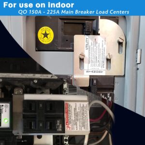 Generator Interlock Kit Compatible with Square D Electric HOMCGK2C Homeline Cover Generator and QOM2 Frame Size Main Breaker Interlock Kit