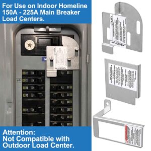 Generator Interlock Kit Compatible with Square D Electric HOMCGK2C Homeline Cover Generator and QOM2 Frame Size Main Breaker Interlock Kit