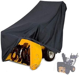 ucare snow thrower cover waterproof dustproof snow blower covers for most electric two-stage snow throwers (l: 60.24x33.07x45.28in/ 153x84x115cm)