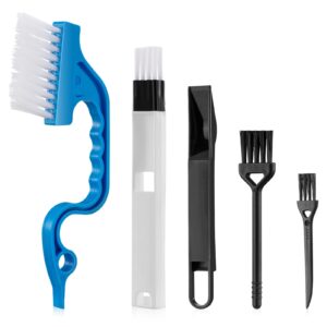 letayar narrow spaces cleaning brushes set, multicolor, plastic handle, 4 pieces