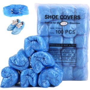 lcpcx shoe cover dispenser shoe wrapping machine with 200pcs disposable plastic boot and shoe cover for home, store and office