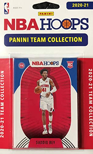 Detroit Pistons 2020 2021 Hoops Factory Sealed Team Set with Rookie cards of Saben Lee, Isaiah Stewart, Saddiq Bey and Killian Hayes