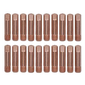 GZTIGWELD 20pk Contact Tip .035'' & 0.9mm M6x25mm Copper Accessory for MB-15AK MIG/MAG Welding Torch