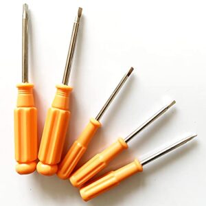sikami screw triangle head magnetic screwdrivers set 5 sizes 1.8mm 2.0mm 2.3mm 2.6mm 3.0mm, skziri screws driver tool kit for fixing electronic toys (tiangle screwdriver set-mini size) (skz0026)