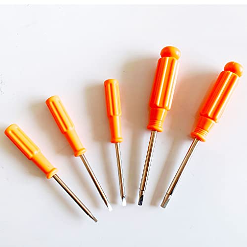 SIKAMI Screw Triangle Head Magnetic Screwdrivers Set 5 Sizes 1.8mm 2.0mm 2.3mm 2.6mm 3.0mm, SKZIRI Screws Driver Tool Kit for Fixing Electronic Toys (Tiangle Screwdriver Set-Mini Size) (SKZ0026)