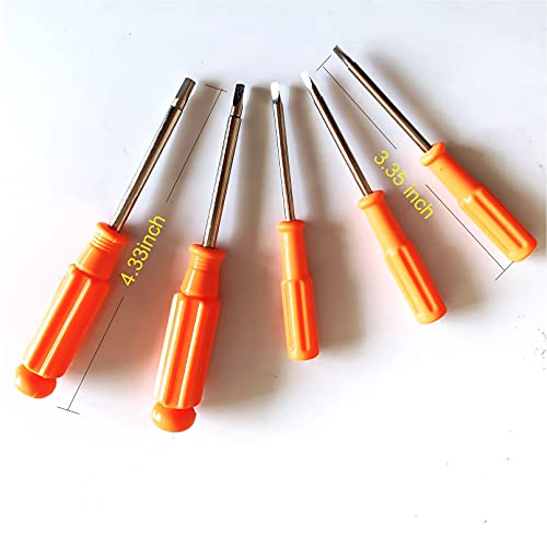 SIKAMI Screw Triangle Head Magnetic Screwdrivers Set 5 Sizes 1.8mm 2.0mm 2.3mm 2.6mm 3.0mm, SKZIRI Screws Driver Tool Kit for Fixing Electronic Toys (Tiangle Screwdriver Set-Mini Size) (SKZ0026)