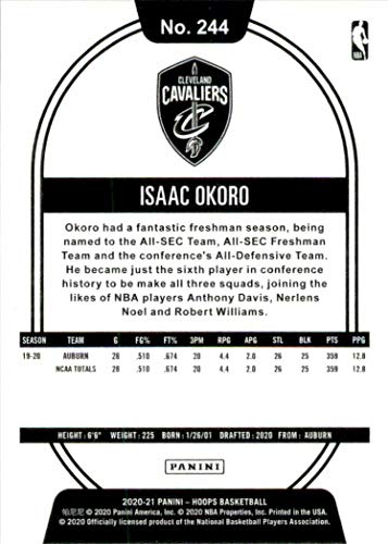 Cleveland Cavaliers 2020 2021 Hoops Factory Sealed Team Set with Isaac Okoro Rookie card