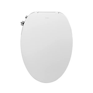vinnova taranto non-electric bidet toilet seat - self cleaning retractable nozzle, elongated in white, easy installation