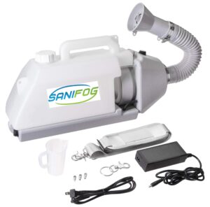 sanifog cordless disinfectant fogger machine for 25ft spray ulv cold fogger electric sprayer commercial industrial and home use (3l)