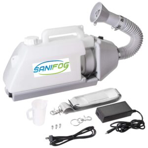 Sanifog Cordless Disinfectant Fogger Machine for 25ft Spray ULV Cold Fogger Electric Sprayer Commercial Industrial and Home Use (3L)