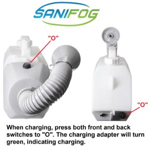 Sanifog Cordless Disinfectant Fogger Machine for 25ft Spray ULV Cold Fogger Electric Sprayer Commercial Industrial and Home Use (3L)