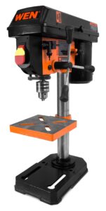 wen 4208t 2.3-amp 8-inch 5-speed cast iron benchtop drill press,black/orange