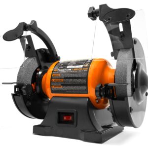 WEN BG4260 2.1-Amp 6-Inch Single Speed Bench Grinder, Orange,black