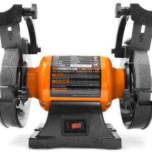 WEN BG4260 2.1-Amp 6-Inch Single Speed Bench Grinder, Orange,black