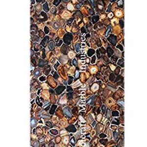 42"x24" Mix Multi Colour Agate Table Top Rectangular Table, Center Table, Coffee Table, Patio Table, Hallway Table, Living Room Furniture