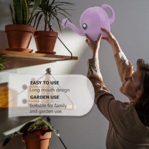 Cabilock Watering Can Elephant Shaped Plastic Plant Watering Pot Garden Watering Jug Long Spout Water Can for Succulent Bonsai Garden Flower - 1.5L