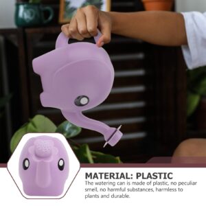 Cabilock Watering Can Elephant Shaped Plastic Plant Watering Pot Garden Watering Jug Long Spout Water Can for Succulent Bonsai Garden Flower - 1.5L