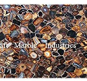 48" x 30" Inch Mix Multi Colour Agate Rectangular Table Top, Center Table Top, Coffee Table Top, Patio Table Top, Hallway Table Top, Living Room Furniture, Piece Of Conversation