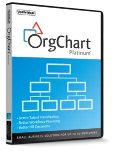 orgchart platinum - create organizational charts for your small business - for up to 50 employees - cd/pc