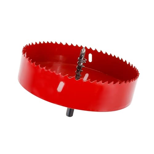 BTSHUB 6" 152mm Hole Saw Heavy Duty Steel Drilling Cutter for Making Cornhole Boards Drywall Wood Plastic Fiberboard Soft Metal