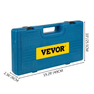 VEVOR Impact Socket Set 1/2 Inches 26 Piece Deep Sockets, , 6-Point , Rugged Construction, Cr-V, 1/2 Inches Drive Socket Set Impact Metric 10mm - 36mm, with a Storage Cage