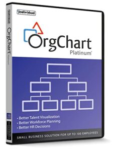 orgchart platinum - create organizational charts for your small business - for up to 100 employees - cd/pc