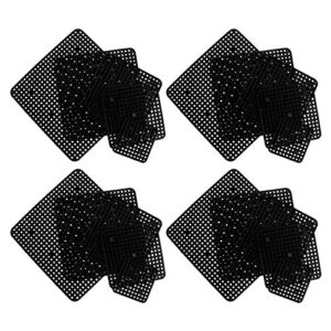 DOITOOL 20pcs Flowerpot Pad Hole Mesh Pad Flowerpot Pads Bonsai Water Pad (Black) Flower Pot