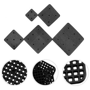 DOITOOL 20pcs Flowerpot Pad Hole Mesh Pad Flowerpot Pads Bonsai Water Pad (Black) Flower Pot