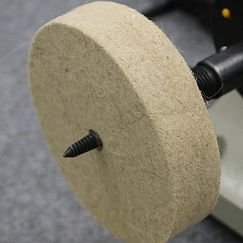 𝐋𝐮𝐨 𝐤𝐞 5 Pcs 3'' Grinding/Buffing Wheels - 3/8'' Arbor Hole Abrasive Polishing Wheel Aluminum Buffing Kits for Bench Grinder