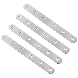 4pcs stainless steel connection shelving brackets stainless steel corner shelf brackets heavy duty straight brackets for wood chair shelf holders joint bracket metal tool