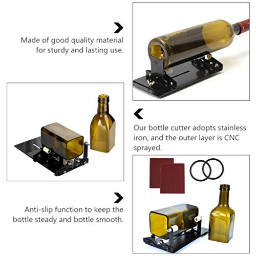 wine bottle cutter Whiskey Bottle Cutter Bottle Cutter glass jar cutter square bottle cutter corkscrews for wine bottles glass cutting kit manual car into round square
