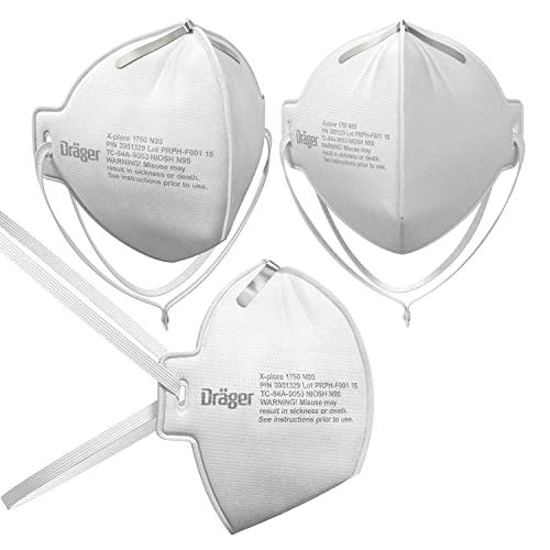 Dräger X-plore 1750 C respirator masks made in the US | 20 NIOSH-approved respirators, universal fit