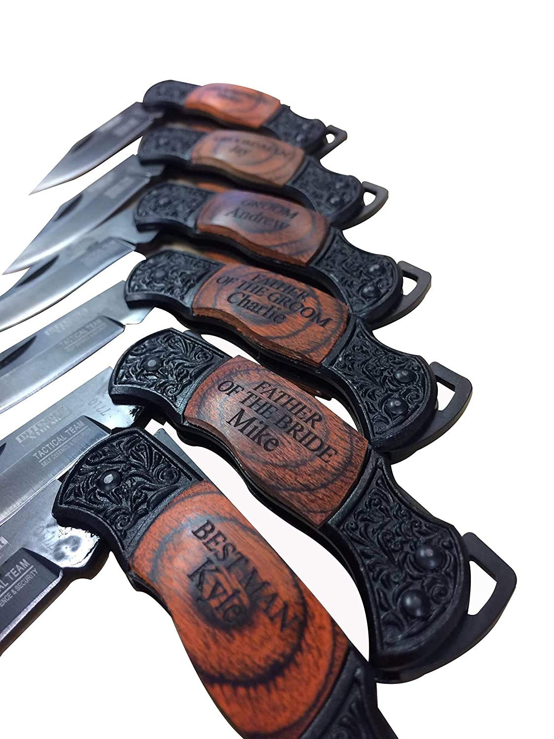 Groomsmen Gift, Set of 8, Personalized Pocket Knife, Engraved Knives, Groomsman Gift Sets, Wedding Gifts, Groomsmen Knife, Groomsman Knife, Groomsman knives, Groomsman knife