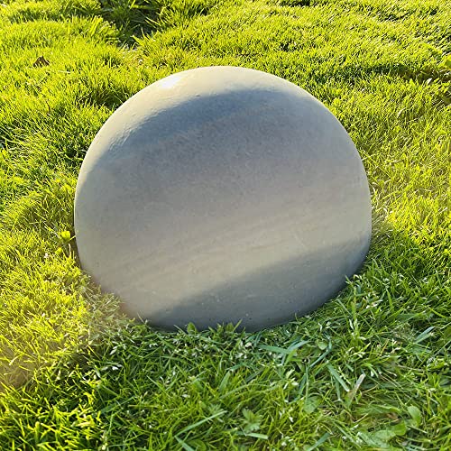 AUTUMN Half Ball Sphere Mold, Concrete Cement Semisphere Mold, Garden Decor Mold, 12'' Dia