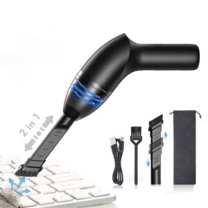 honkyob keyboard vacuum cleaner mini vacuum cleaner rechargeable cordless vacuum desk vacuum cleaner computer vacuum cleaners with led light for cleaning dust,hair,crumbs,car, sewing machine (h0431)