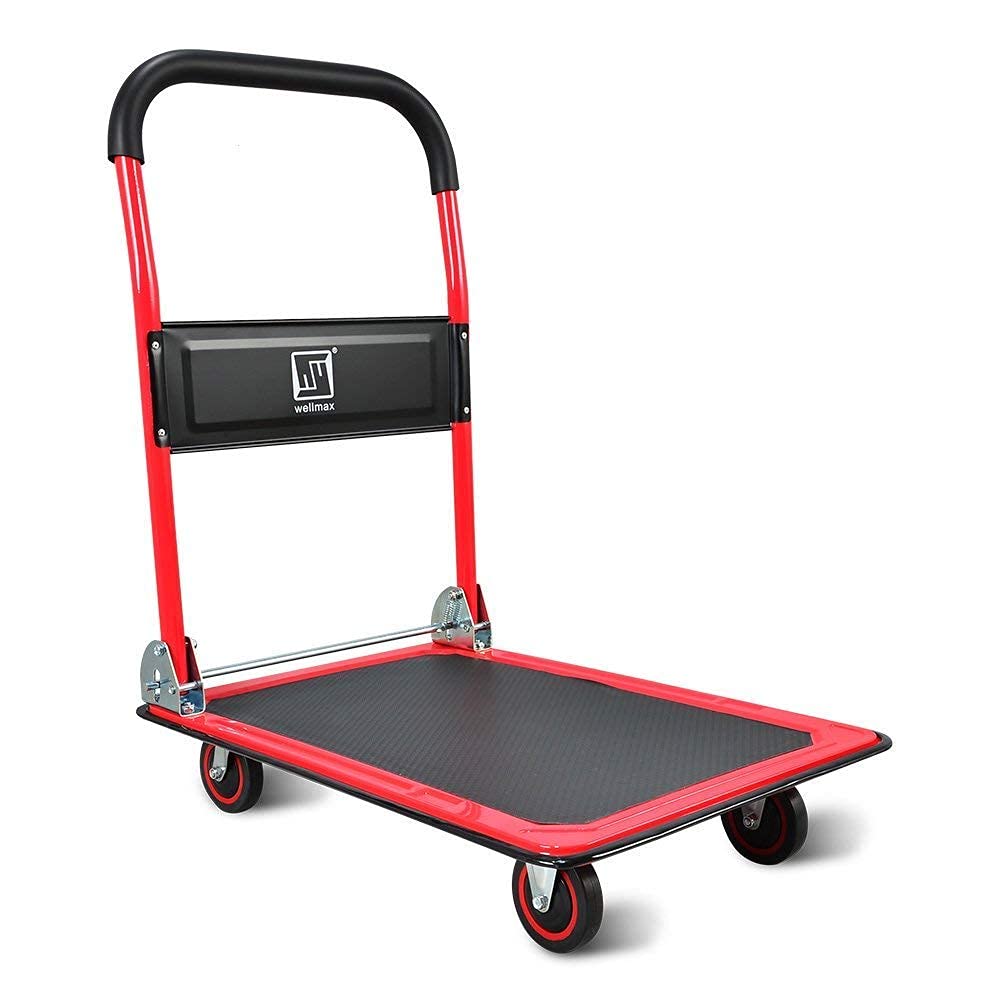 Wellmax Platform Cart 330lb Yellow and 660lb Red