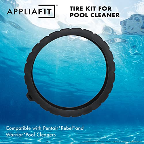 AppliaFit Tires Compatible with Pentair 360287 Rebel Tire Kit and Pentair Kreepy Krauly Warrior Inground Pool Cleaners. Set of 2 Tires