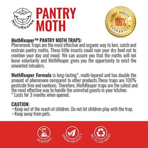 Pantry Moth Glue Traps for House Pantry, Pantry Moth Traps for Food and Cupboard Moths, Pantry Moth Trap 6-Pack, Pantry Moth Traps with Pheromones Prime Pest and Pantry Moth Pheromone Trap