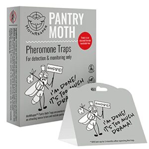 Pantry Moth Traps 6-Pack - Pantry Moth Traps for Food Moths, Pantry Pest Trap with Pheromones Prime for Grain, Flour, Seed and Meal Moths - Cupboard Moth Traps, Pest and Pantry Moth Pheromone Trap